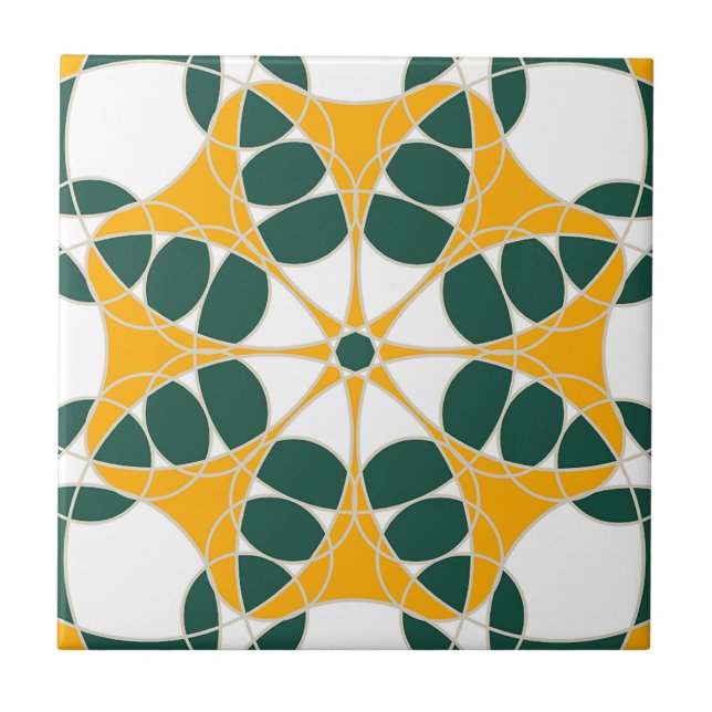 Yellow and Green tile (Front)