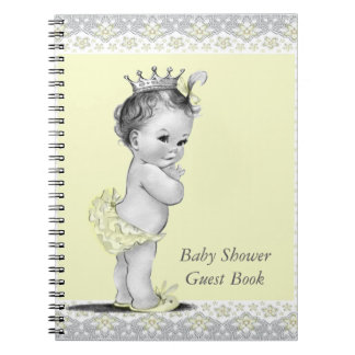 Yellow and Grey Baby Shower Guest Book