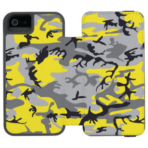 Yellow and Grey Camouflage, Military, Army Incipio Watson™ iPhone 5 Wallet Case