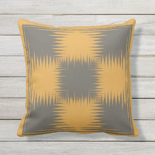 Yellow and Grey Cushion