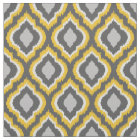 Yellow and Grey Ikat Moroccan