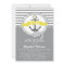 Yellow and Grey Nautical Baby Shower Invitation