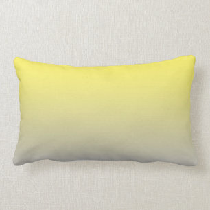 “Yellow And Grey Ombre” Lumbar Cushion