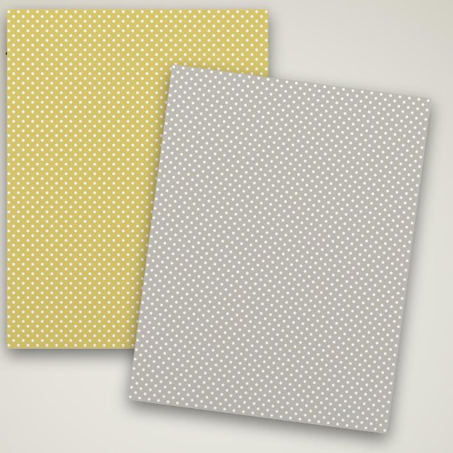 Yellow and Grey White Polka Dots Scrapbook Paper (Creator Uploaded)