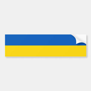 Yellow and light blue - SHOW YOUR SUPPORT  Bumper Sticker