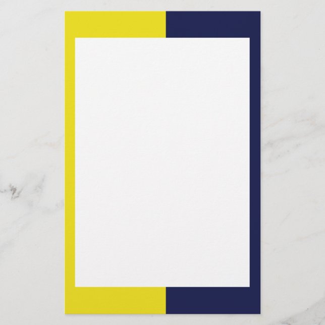 Yellow and Navy Stationery (Front)