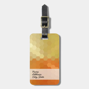 Yellow and Orange Chevron Seamless Pattern 2 Luggage Tag