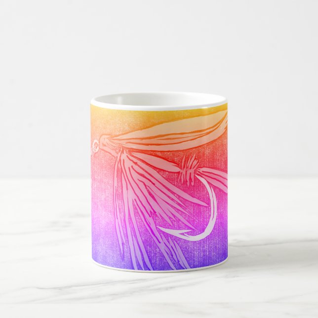 "Yellow and Orange" Classic Trout Fly Mug (Center)