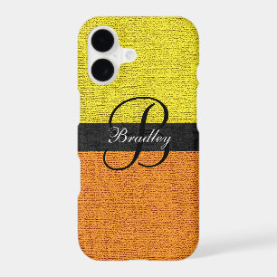 Yellow and Orange Elegant Monogram