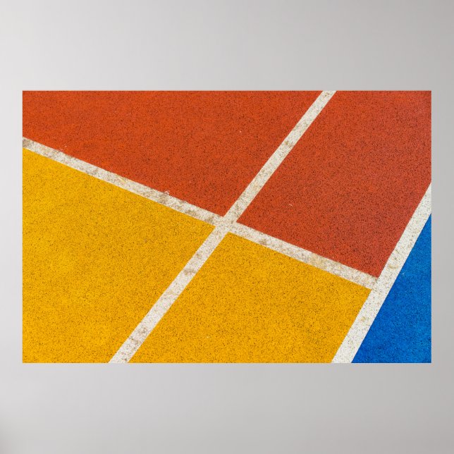 Yellow and orange flooring poster (Front)