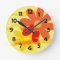 Yellow and Orange Flower Clock