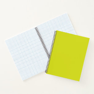 Yellow and orange geometric shapes are arranged ag notebook