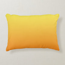 “Yellow And Orange Ombre” Decorative Cushion