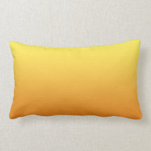 “Yellow And Orange Ombre” Lumbar Cushion
