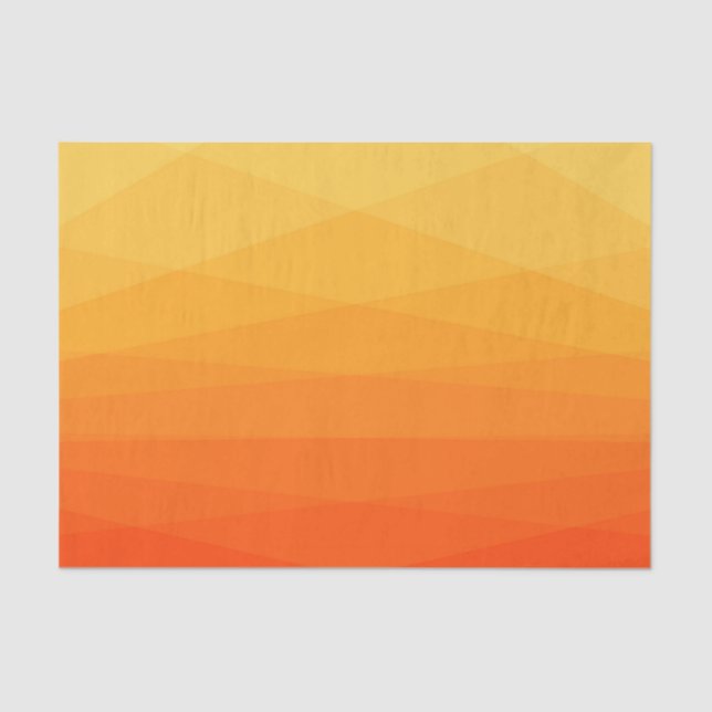 Yellow And Orange Polygonal Tissue Paper (Front)