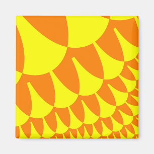 Yellow and Orange Scales Magnet