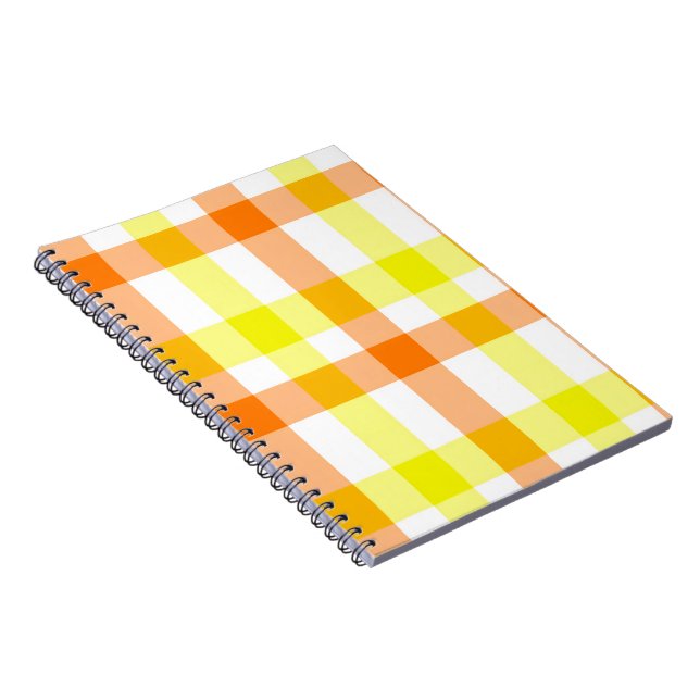 Yellow and Orange Stripes Notebook (Right Side)
