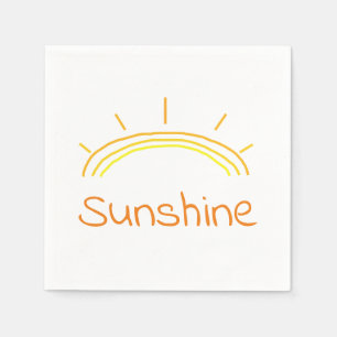 Yellow and Orange Sunshine Napkin