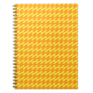 Yellow and Orange Wave Pattern Notebook