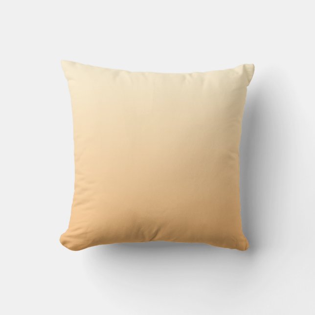 Yellow and Peach Colour Gradient Cushion (Front)