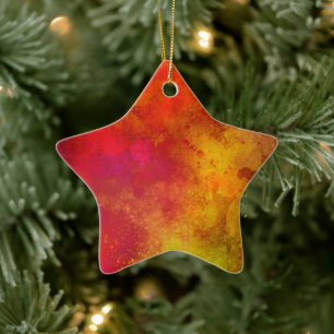 Yellow and pink Ceramic Decoration