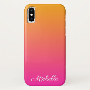 Yellow and pink gradient ombre Case-Mate iPhone case