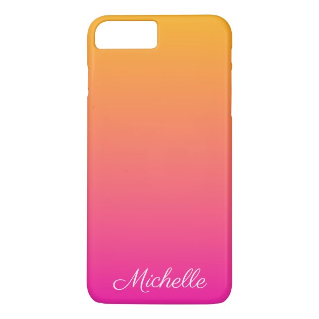 Yellow and pink gradient ombre Case-Mate iPhone case (Back)