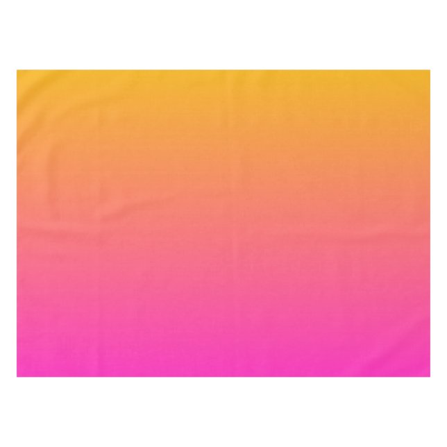Yellow and pink gradient ombre tablecloth (Front (Horizontal))