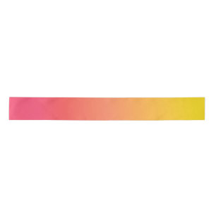 Yellow and Pink Gradient Satin Ribbon