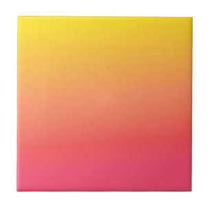 Yellow and Pink Gradient Tile