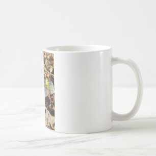 Yellow and Plum Trout Lily and Snail Shell Coffee Mug