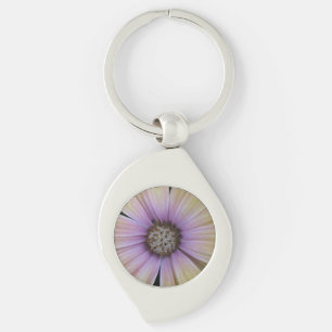 Yellow and Purple Daisy Flower Key Ring