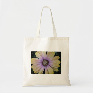 Yellow and Purple Daisy Flower Tote Bag