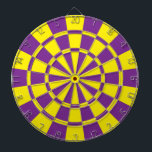 Yellow And Purple Dartboard<br><div class="desc">Yellow And Purple Dart Board</div>