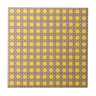 Yellow and Purple Tile