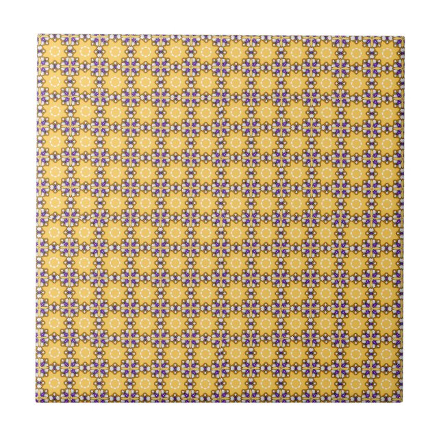 Yellow and Purple Tile (Front)