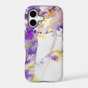 yellow and purple watercolor background
