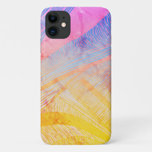 Yellow and Purple Wave Line Case-Mate iPhone Case