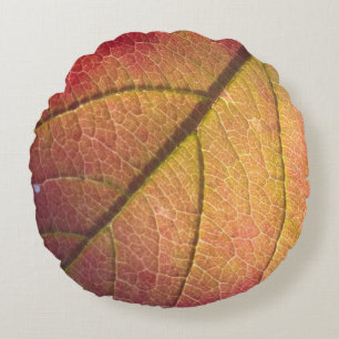 Yellow And Red Fall Leaf Throw Pillow