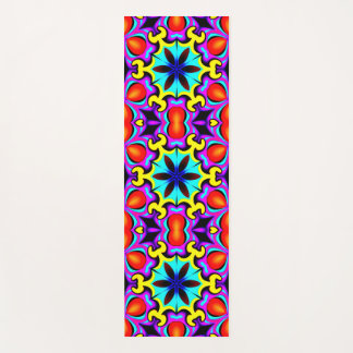 Yellow and Red Patterned Yoga Mat