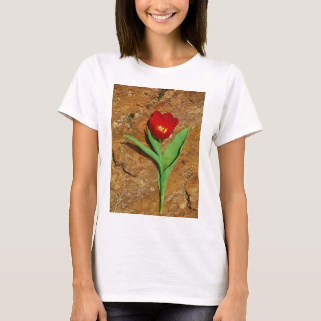 Yellow and Red Tulip T-Shirt (Front)