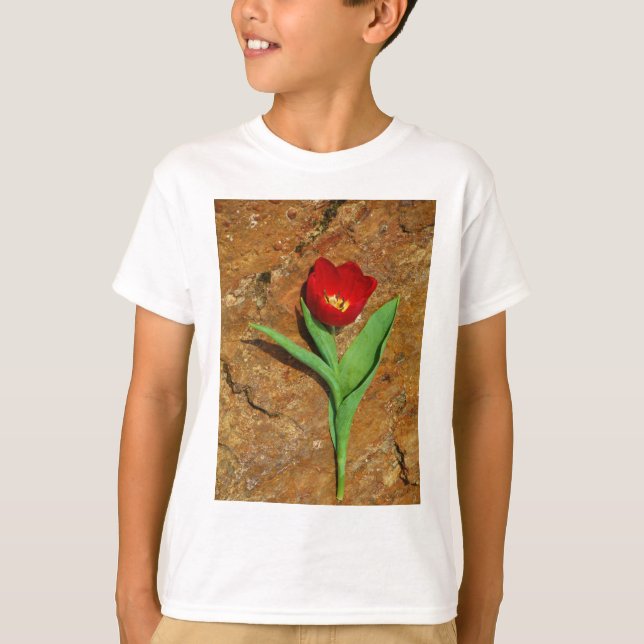Yellow and Red Tulip T-Shirt (Front)