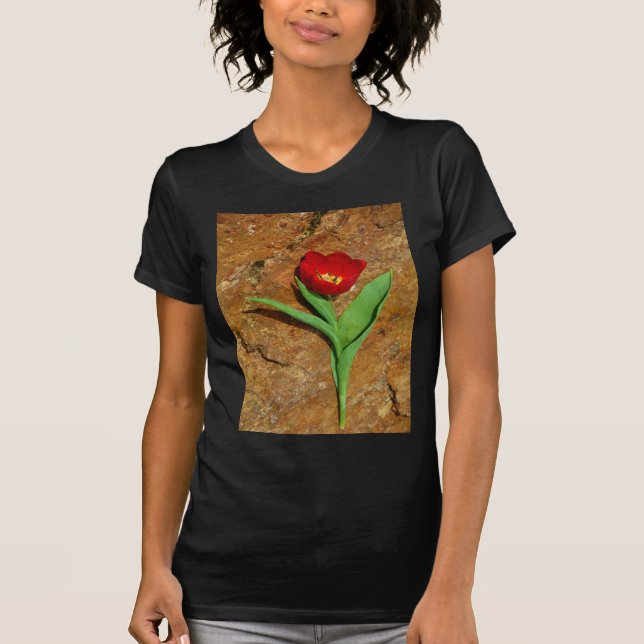 Yellow and Red Tulip T-Shirt (Front)