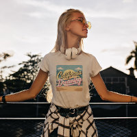Yellow and White California Dreaming T-Shirt 