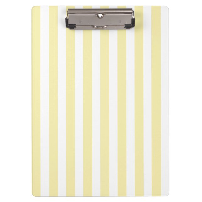 Yellow and white candy stripes clipboard (Front)
