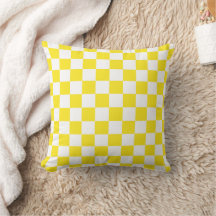 Yellow and White Chequerboard Pattern