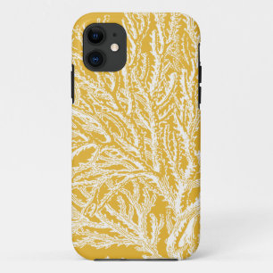 Yellow and White Coral Case-Mate iPhone Case