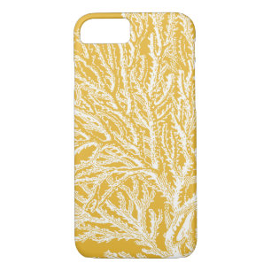 Yellow and White Coral Case-Mate iPhone Case