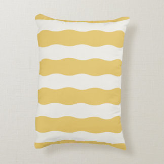 Yellow and white Cozy Decorative Cushion