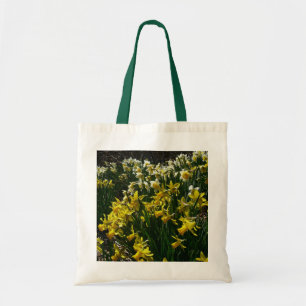 Yellow and White Daffodils Spring Flowers Tote Bag